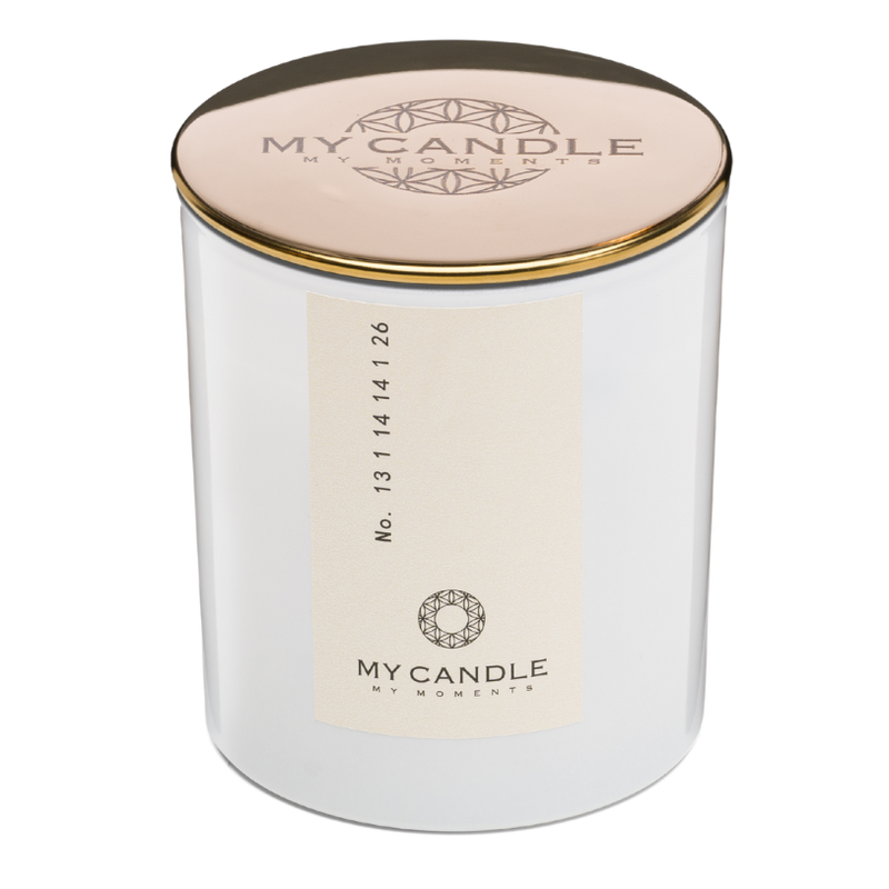 Juwelkerze Mannaz White | Verbindung, Gemeinschaft & Wachstum – My Candle