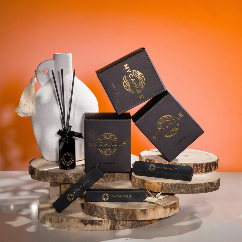 Juwelkerze Happy | Licht & Freude mit Amethyst & Orangenblüte – My Candle